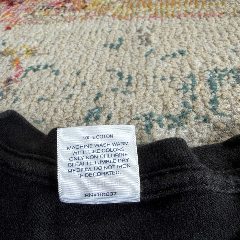 VTG Supreme Nuova New York Stati Uniti Made In USA Black Rare Shirt Men's XL - Picture 4 of 8